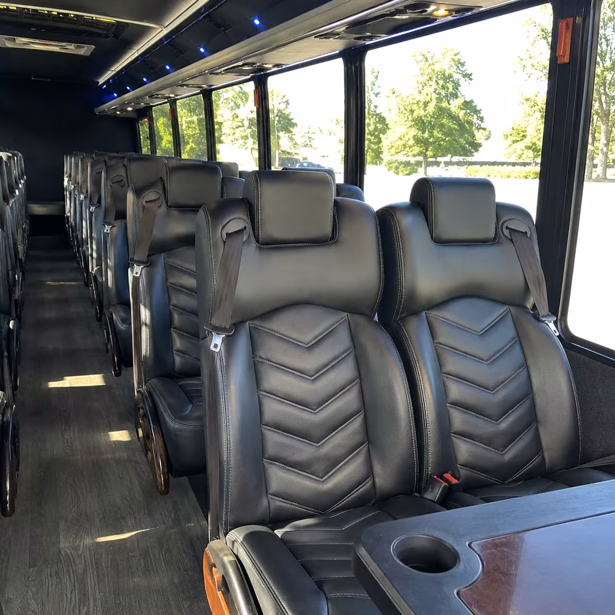 28 passenger minibus interior