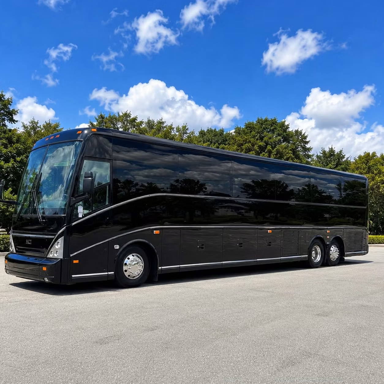 folsom charter bus rental exterior