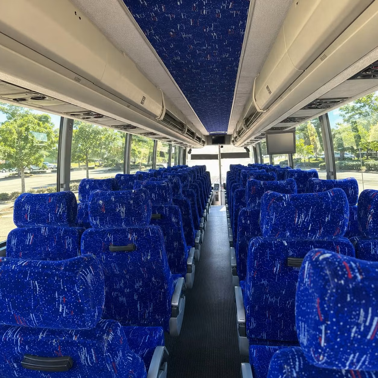 folsom charter bus rental interior